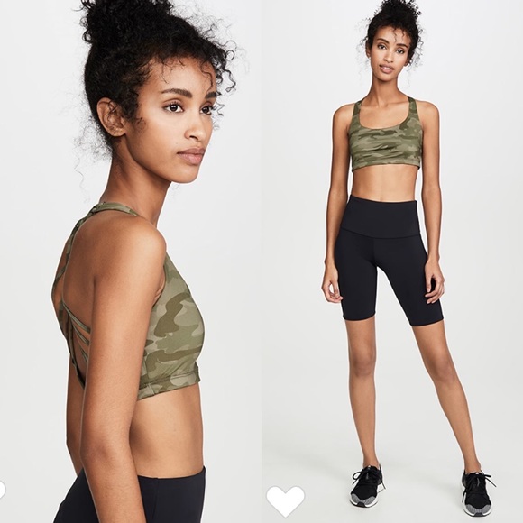 Onzie Yoga Chic Sports Bra Moss Camo Green Sz M - Picture 5 of 5